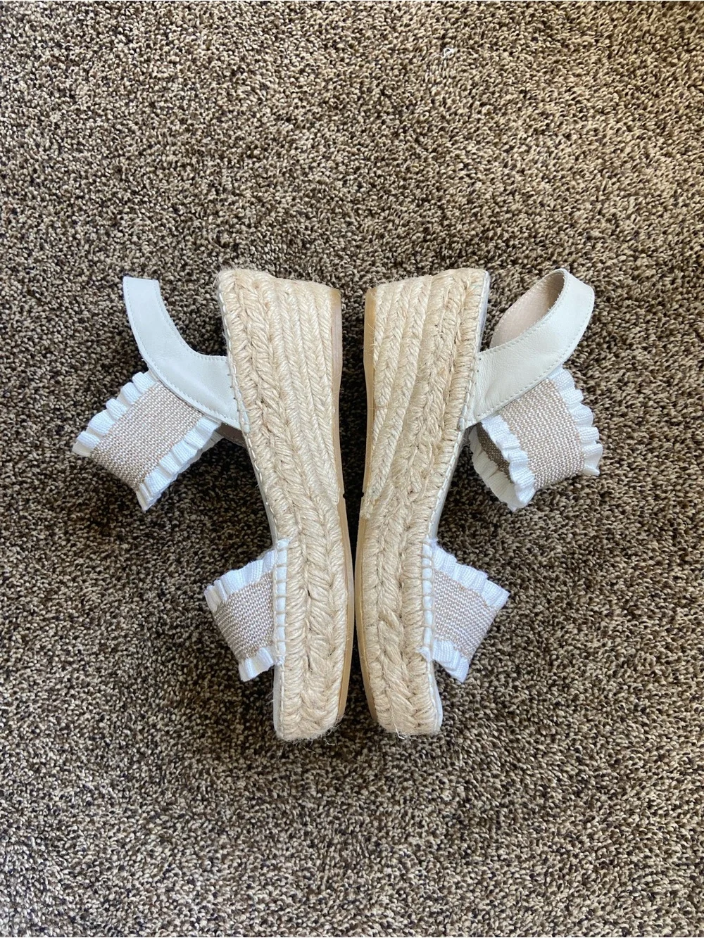 Juncal Aguirre MICA WHITE ESPADRILLE Size 39